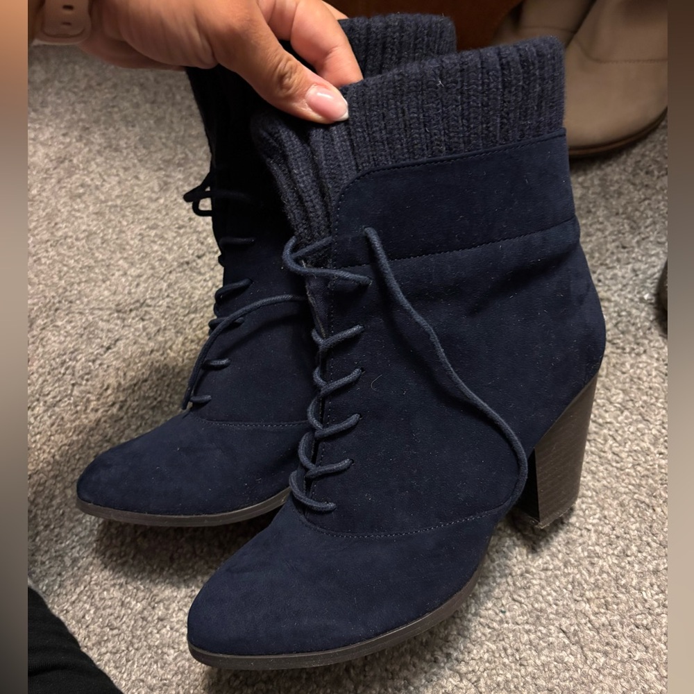 Suede Heeled Booties